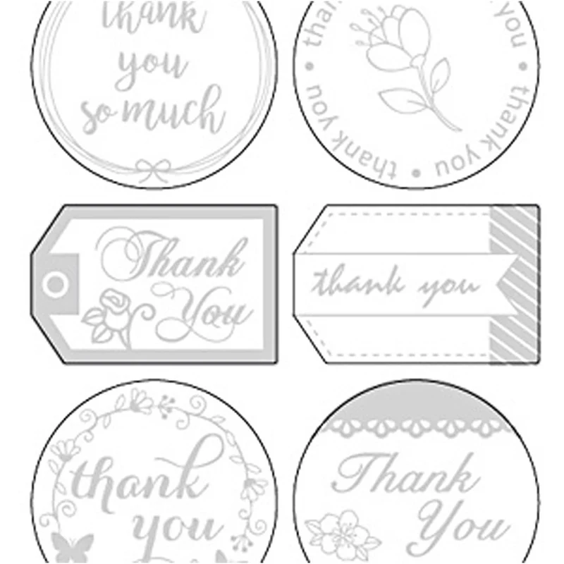 Sticker mit Sternen, Thank you, Blatt 10x24 cm, ca. 13 Stk, Silber, 1 Bl. [HOB-29141]