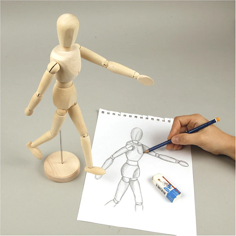 Gliederpuppe, Mann, H 30 cm, 1 Stk [HOB-22160]