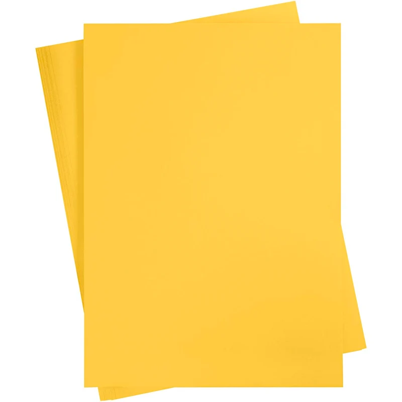 Karton, farbig, A2, Blatt 420x594 mm, 180 g, Sonnengelb, 10 Bl./ 1 Pck [HOB-21512]
