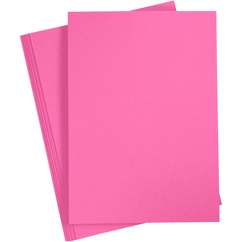 Karton, farbig, A4, Blatt 210x297 mm, 180 g, Pink, 20 Bl./ 1 Pck [HOB-211046]