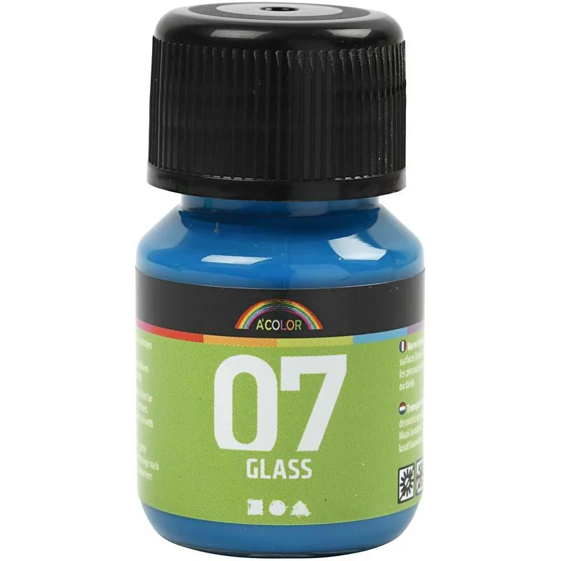 A-Color Glas-/Porzellanfarbe, Türkis, 30 ml/ 1 Fl. [HOB-31395]