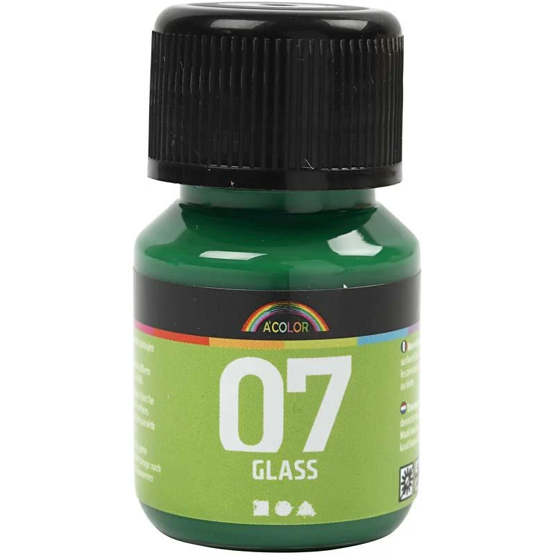 A-Color Glas-/Porzellanfarbe, Brillantgrün, 30 ml/ 1 Fl. [HOB-31393]