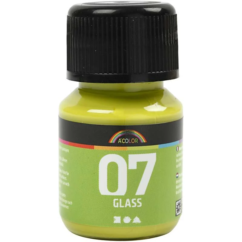 A-Color Glas-/Porzellanfarbe, Kiwi, 30 ml/ 1 Fl. [HOB-31392]