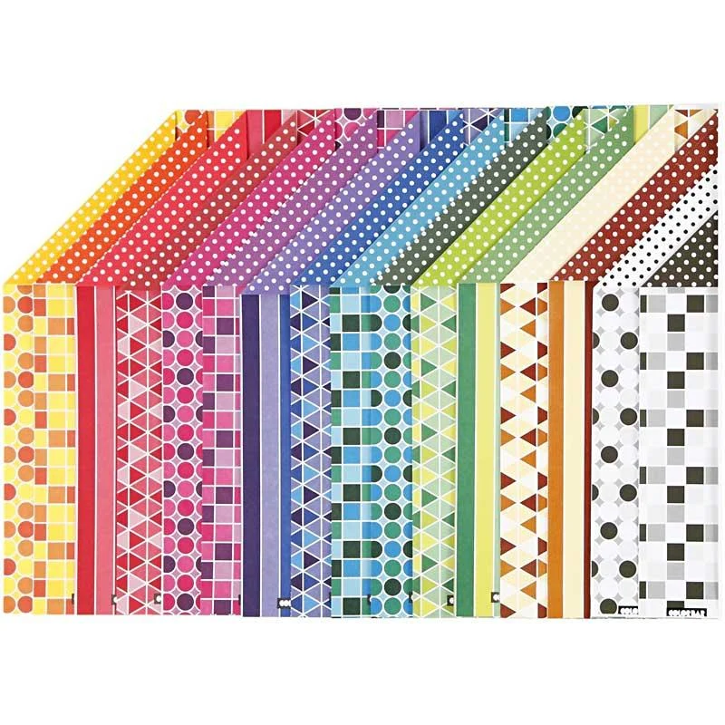 Color Bar-Papier, A4, Blatt 210x297 mm, 100 g, 16 Bl. sort./ 1 Pck [HOB-26020]
