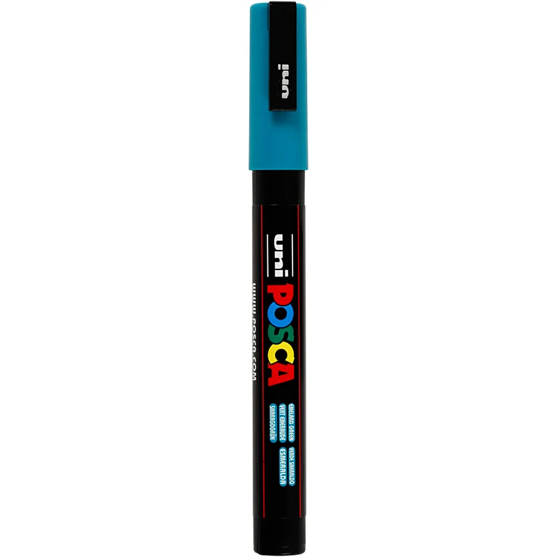Posca Marker , Nr. PC-3M, Strichstärke 0,9-1,3 mm, fein, Smaragdgrün, 1 Stk [HOB-274016]