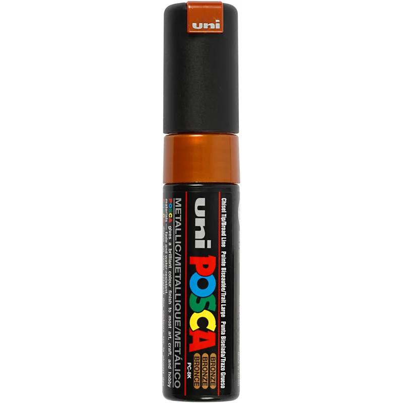 Posca Marker , Nr. PC-8K, Strichstärke 8 mm, breit, Bronze, 1 Stk [HOB-278820]
