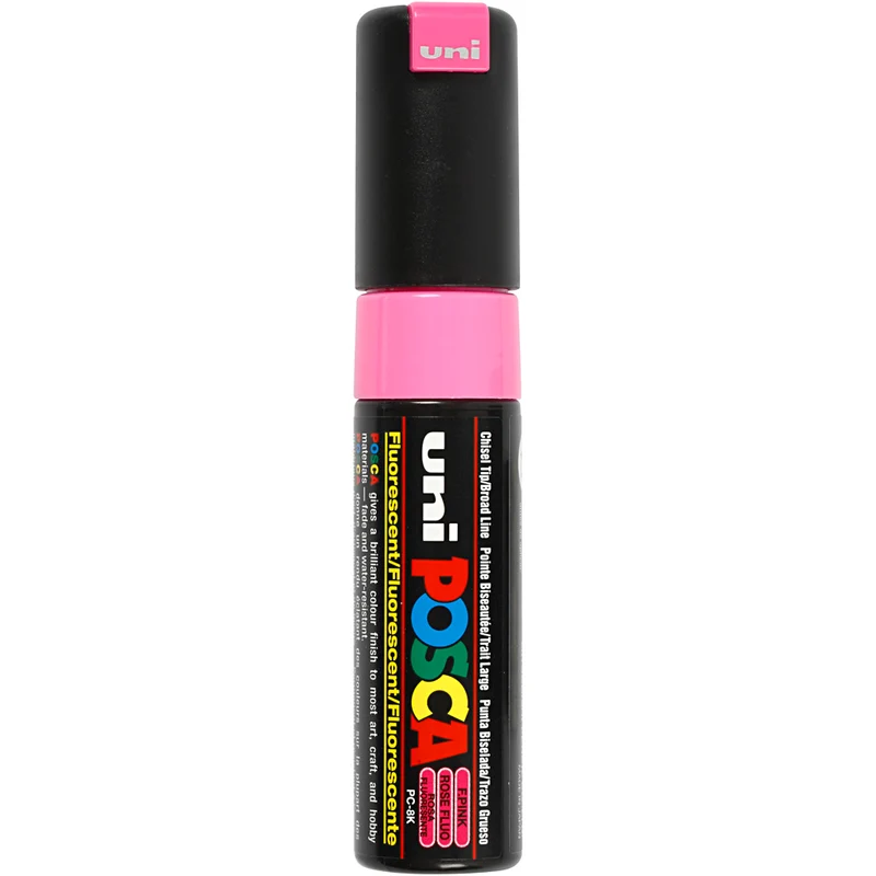 Posca Marker , Nr. PC-8K, Strichstärke 8 mm, breit, Fluo-Rosa, 1 Stk [HOB-278756]