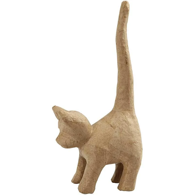 Katze, H 28 cm, L 12 cm, 1 Stk [HOB-26537]