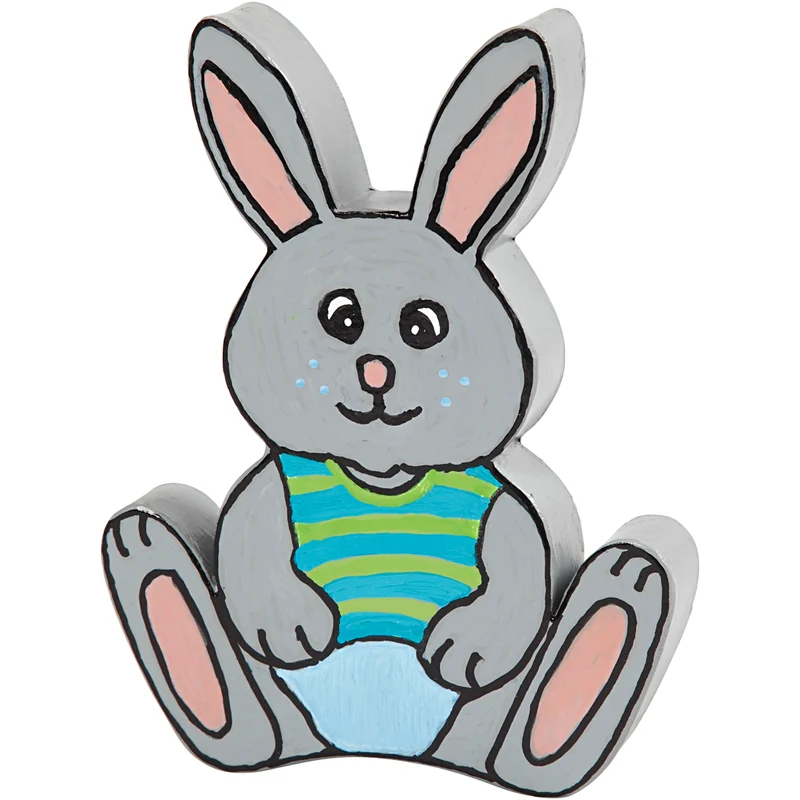 Osterhase, H 18 cm, T 2,5 cm, 1 Stk [HOB-26516]