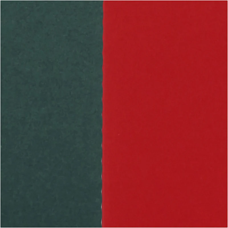 Karten & Kuverts, Kartengröße 15x15 cm, Umschlaggröße 16x16 cm, 110+230 g, Grün, Rot, 50 Set/ 1 Pck [HOB-23116]