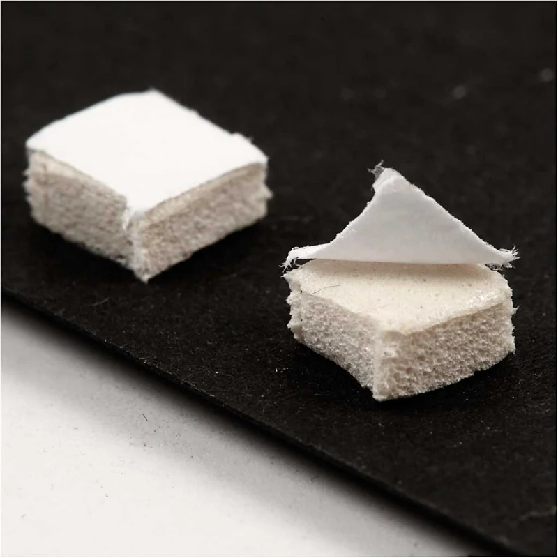 3D-Klebepads, Größe 5x5 mm, Dicke 3 mm, 10x400 Stk/ 1 Pck [HOB-24655]