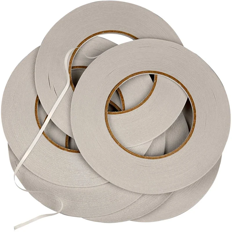 Doppelseitiges Klebeband, B 6 mm, 6x50 m/ 1 Pck [HOB-24651]