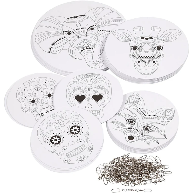 Mobile mit Motivdruck, D 12+15+18 cm, 300 g, Weiß, 20 Set/ 1 Pck [HOB-23634]