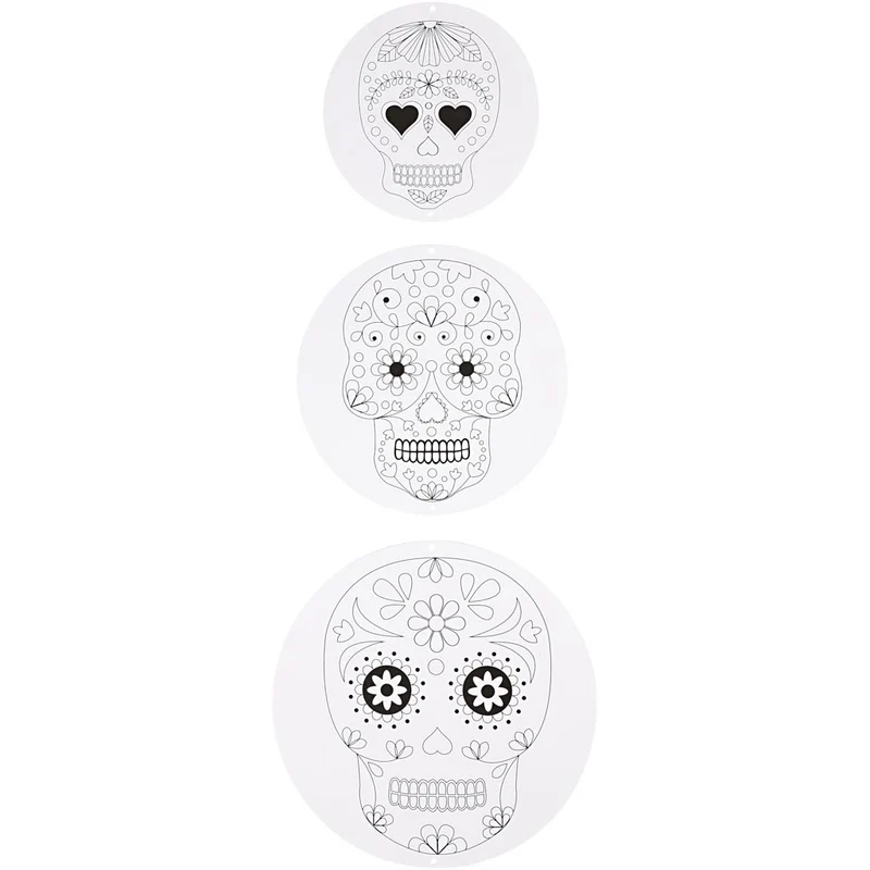 Mobile mit Motivdruck, D 12+15+18 cm, 300 g, Weiß, 3 Set/ 1 Pck [HOB-236290]