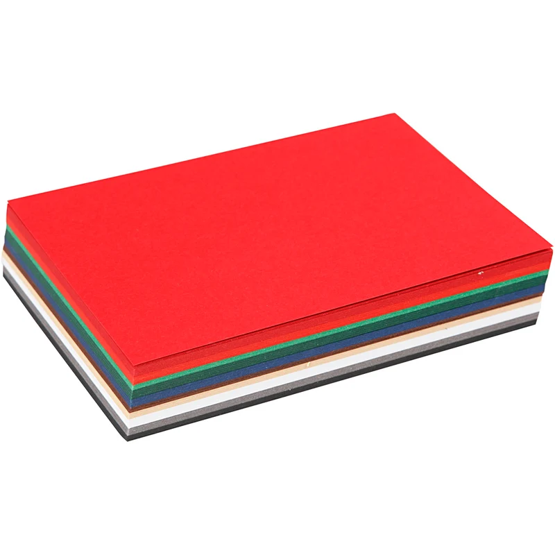 Bastelkarton Weihnachten, A6, Blatt 105x148 mm, 180 g, Sortierte Farben, 120 Bl. sort./ 1 Pck [HOB-214460]