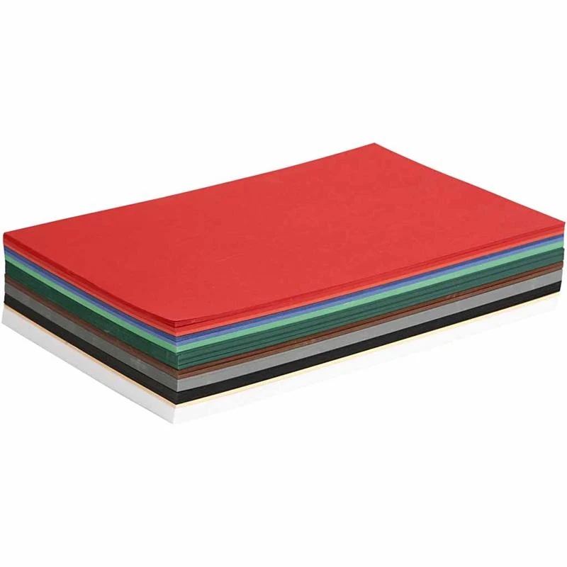 Bastelkarton Weihnachten, A4, Blatt 210x297 mm, 180 g, Sortierte Farben, 300 Bl. sort./ 1 Pck [HOB-21444]
