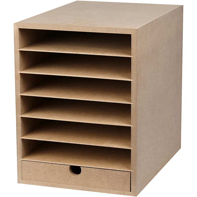 Papierablage aus Karton, H 31,5 cm, T 32 cm, B 24,3 cm, A4, 1 Stk [HOB-21008]