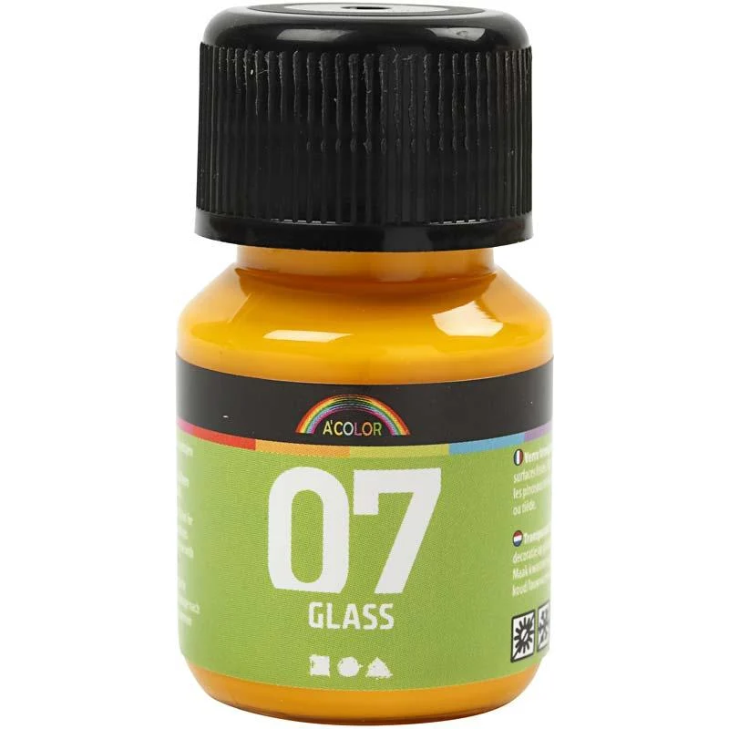 A-Color Glas-/Porzellanfarbe, Gelb, 30 ml/ 1 Fl. [HOB-31386]