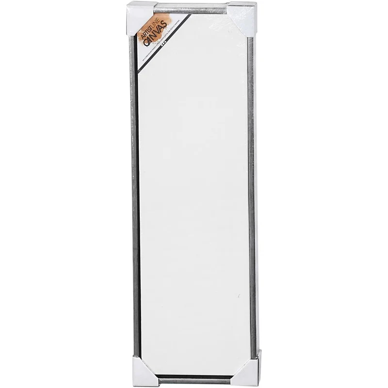 Leinwand mit Holzrahmen, Größe 30x90 cm, 360 g, Antiksilber, Weiß, 1 Stk [HOB-25761]