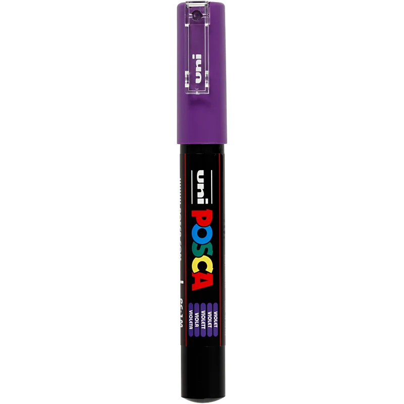 Posca Marker , Nr. PC-1M, Strichstärke 0,7 mm, extrafein, Violett, 1 Stk [HOB-273055]