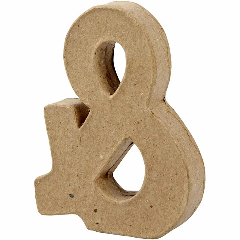 Zeichen, &, H 10 cm, B 7,5 cm, Dicke 1,7 cm, 1 Stk [HOB-26666]