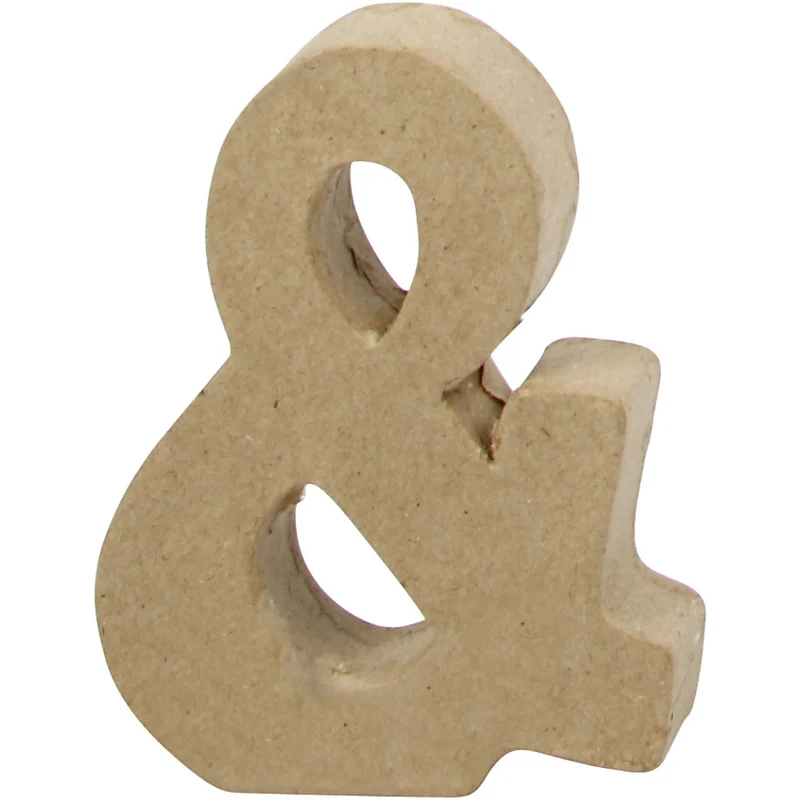 Zeichen, &, H 10 cm, B 7,5 cm, Dicke 1,7 cm, 1 Stk [HOB-26666]