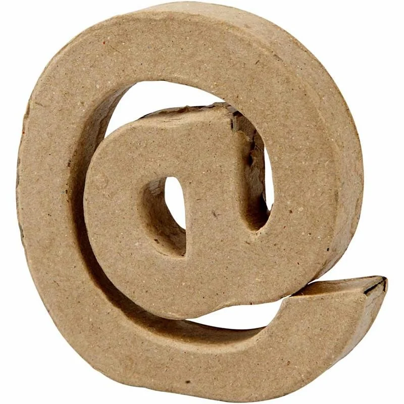 Zeichen, @, H 10 cm, B 9 cm, Dicke 1,7 cm, 1 Stk [HOB-26665]