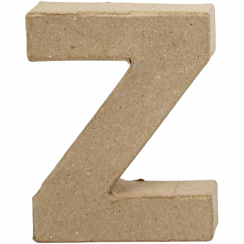 Buchstabe, Z, H 10 cm, B 7,5 cm, Dicke 1,7 cm, 1 Stk [HOB-26664]