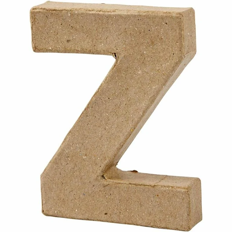 Buchstabe, Z, H 10 cm, B 7,5 cm, Dicke 1,7 cm, 1 Stk [HOB-26664]