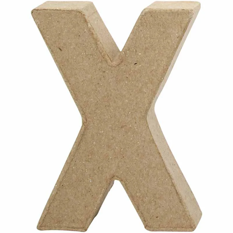 Buchstabe, X, H 10 cm, B 7,6 cm, Dicke 1,7 cm, 1 Stk [HOB-26662]