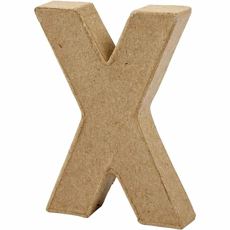 Buchstabe, X, H 10 cm, B 7,6 cm, Dicke 1,7 cm, 1 Stk [HOB-26662]