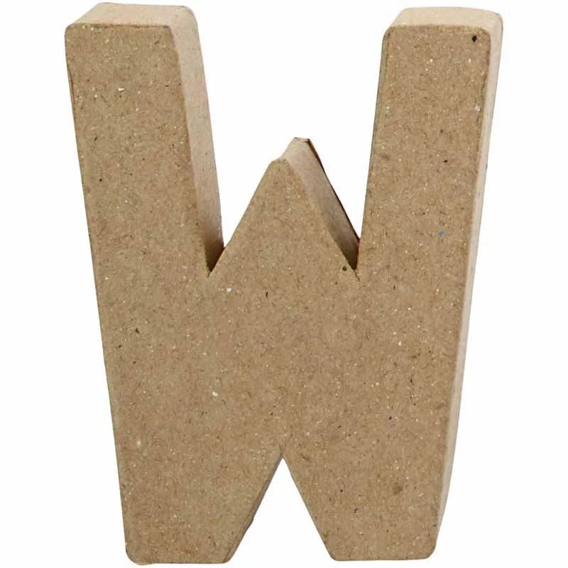 Buchstabe, W, H 10 cm, B 8,3 cm, Dicke 1,7 cm, 1 Stk [HOB-26661]