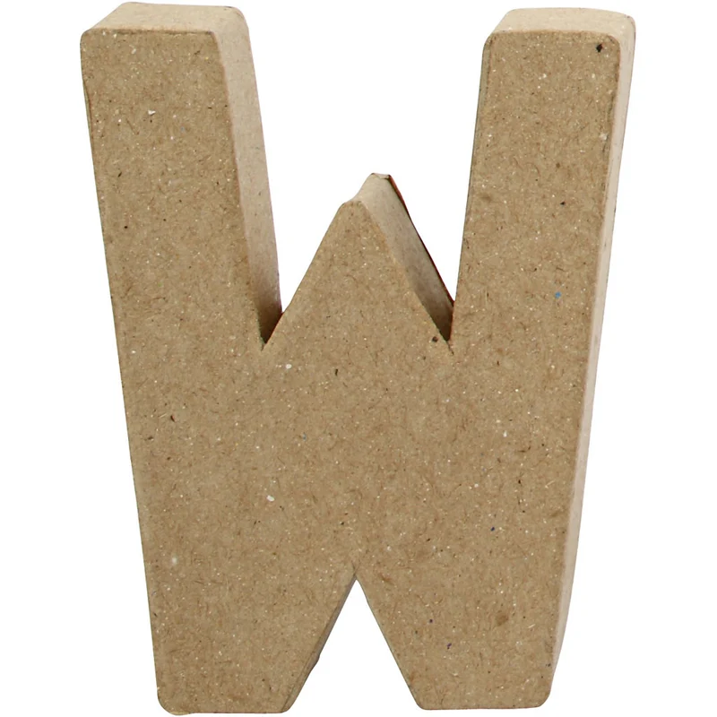 Buchstabe, W, H 10 cm, B 8,3 cm, Dicke 1,7 cm, 1 Stk [HOB-26661]