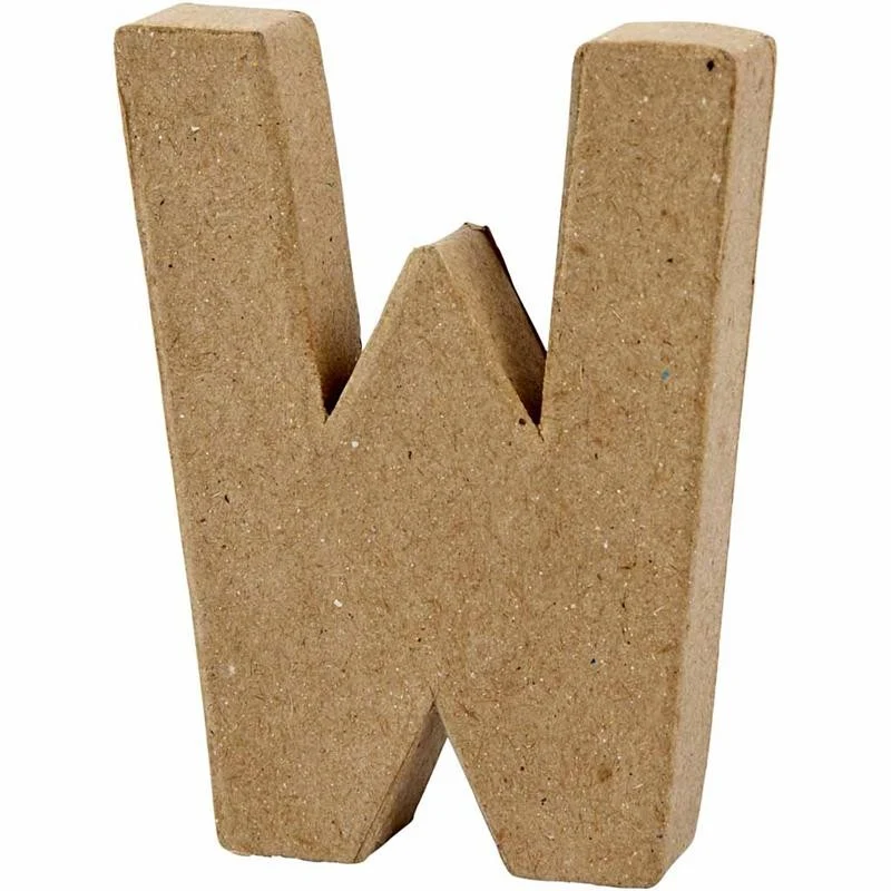Buchstabe, W, H 10 cm, B 8,3 cm, Dicke 1,7 cm, 1 Stk [HOB-26661]