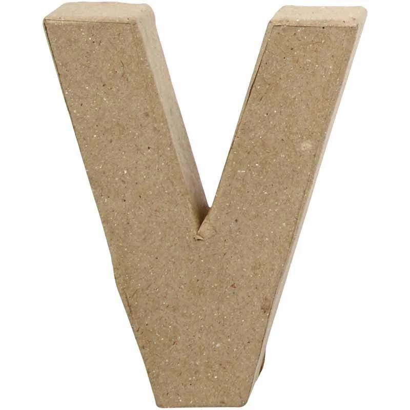 Buchstabe, V, H 10 cm, B 8 cm, Dicke 1,7 cm, 1 Stk [HOB-26660]