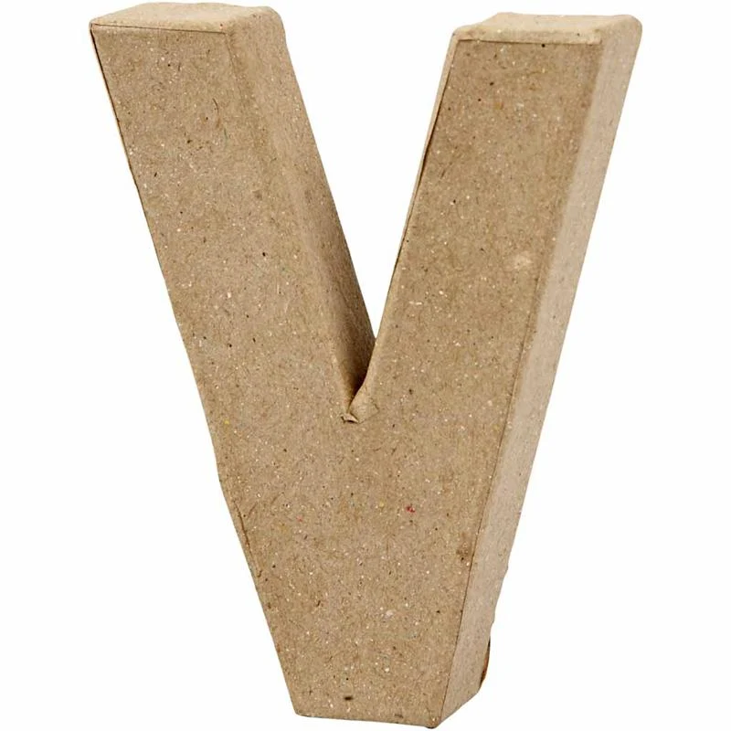 Buchstabe, V, H 10 cm, B 8 cm, Dicke 1,7 cm, 1 Stk [HOB-26660]