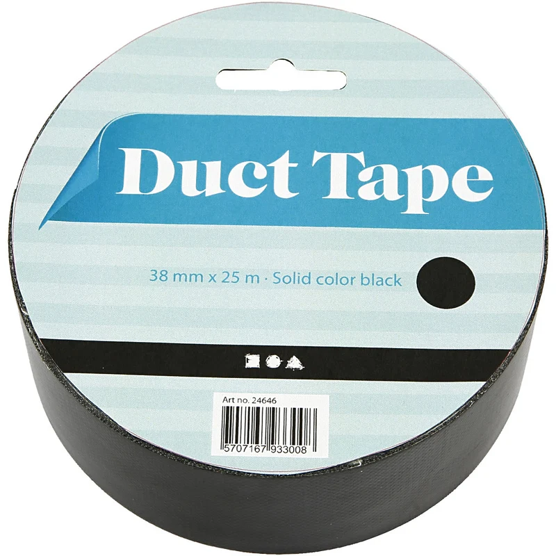 Isolierband, B 38 mm, Schwarz, 25 m/ 1 Rolle [HOB-24646]