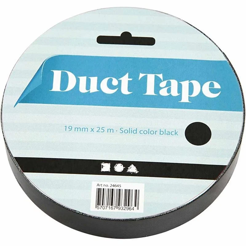 Isolierband, B 19 mm, Schwarz, 25 m/ 1 Rolle [HOB-24645]