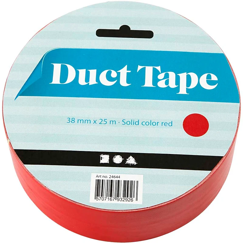Isolierband, B 38 mm, Rot, 25 m/ 1 Rolle [HOB-24644]
