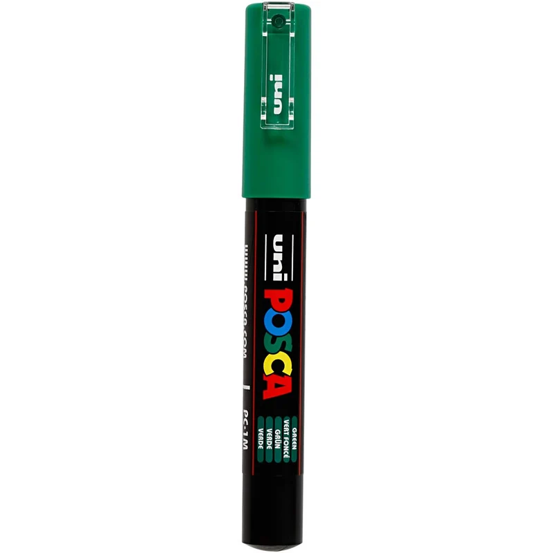 Posca Marker , Nr. PC-1M, Strichstärke 0,7 mm, extrafein, Grün, 1 Stk [HOB-273036]
