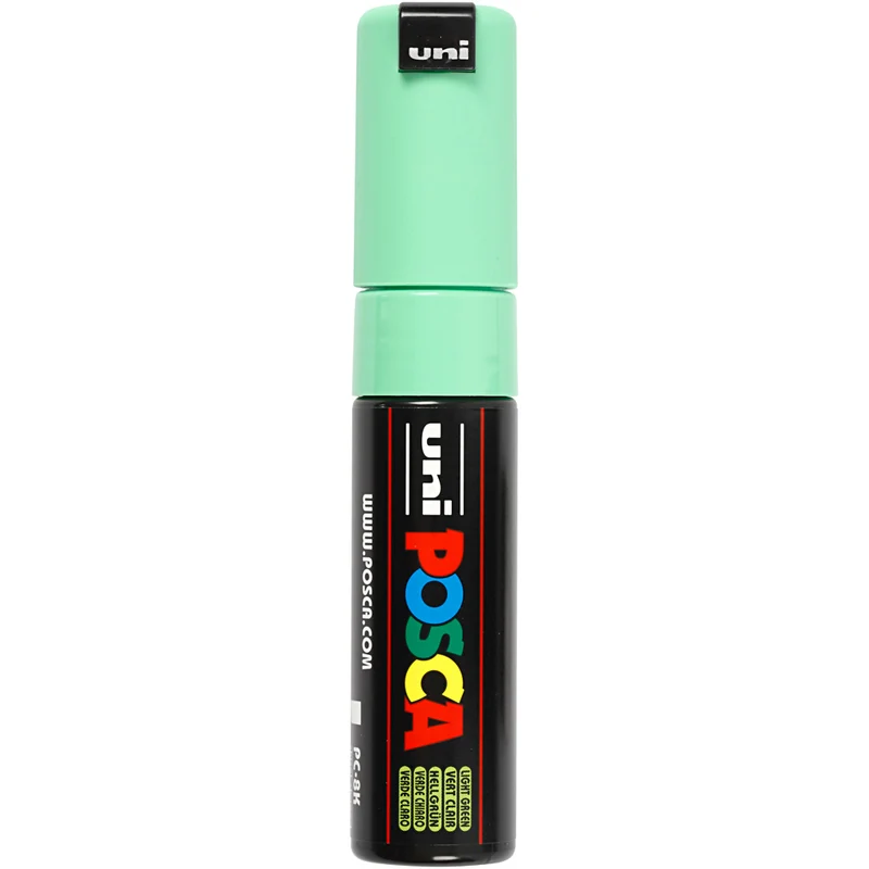 Posca Marker , Nr. PC-8K, Strichstärke 8 mm, breit, Hellgrün, 1 Stk [HOB-278033]