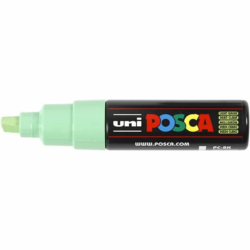 Posca Marker , Nr. PC-8K, Strichstärke 8 mm, breit, Hellgrün, 1 Stk [HOB-278033]