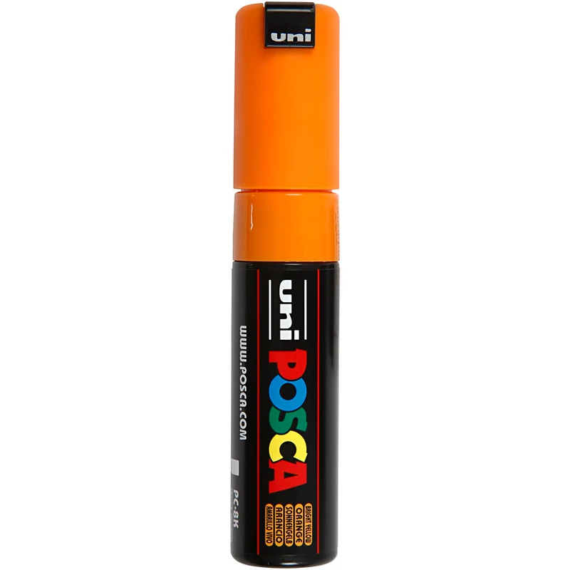 Posca Marker , Nr. PC-8K, Strichstärke 8 mm, breit, Sonnengelb, 1 Stk [HOB-278024]