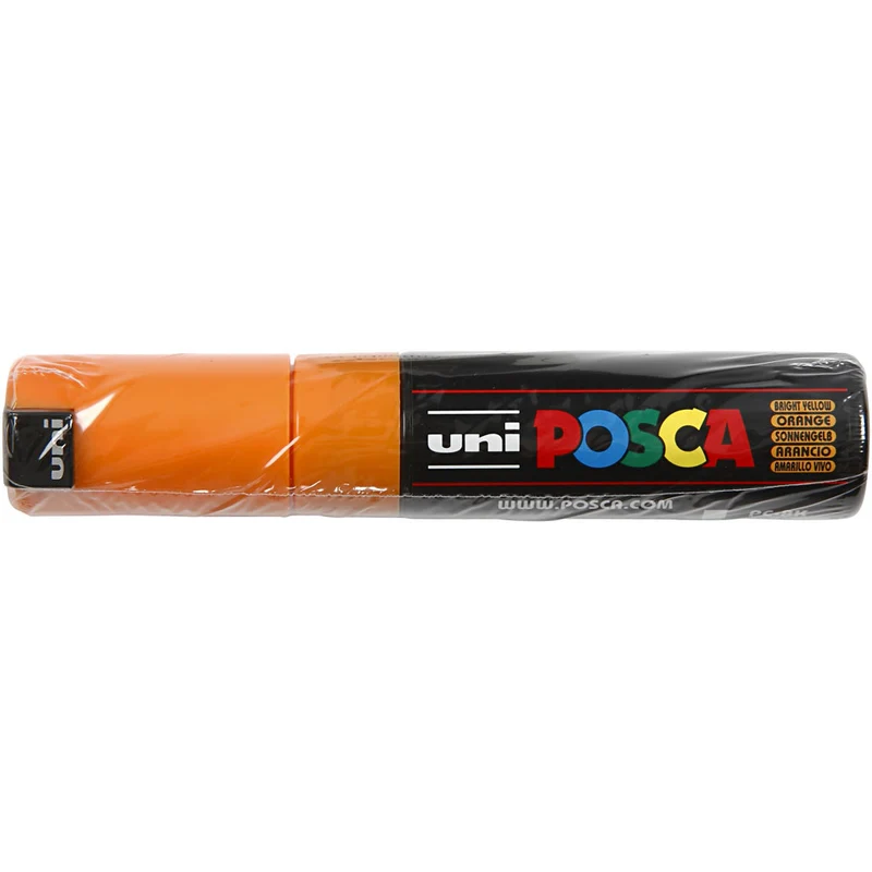Posca Marker , Nr. PC-8K, Strichstärke 8 mm, breit, Sonnengelb, 1 Stk [HOB-278024]