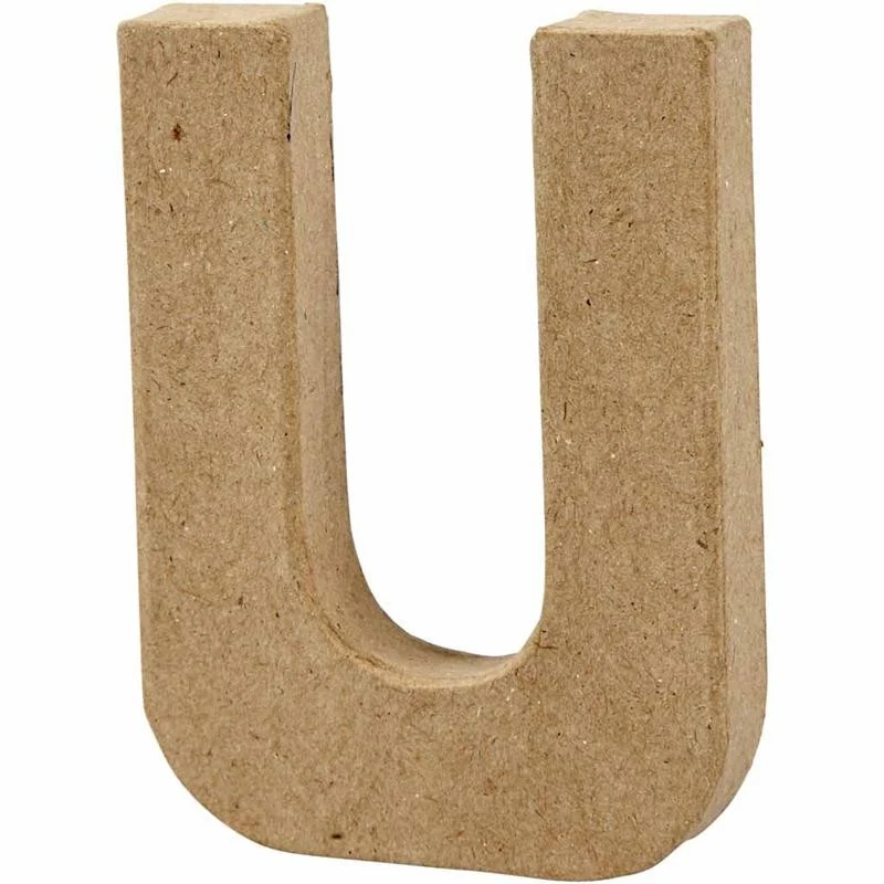 Buchstabe, U, H 10 cm, B 8 cm, Dicke 1,7 cm, 1 Stk [HOB-26659]