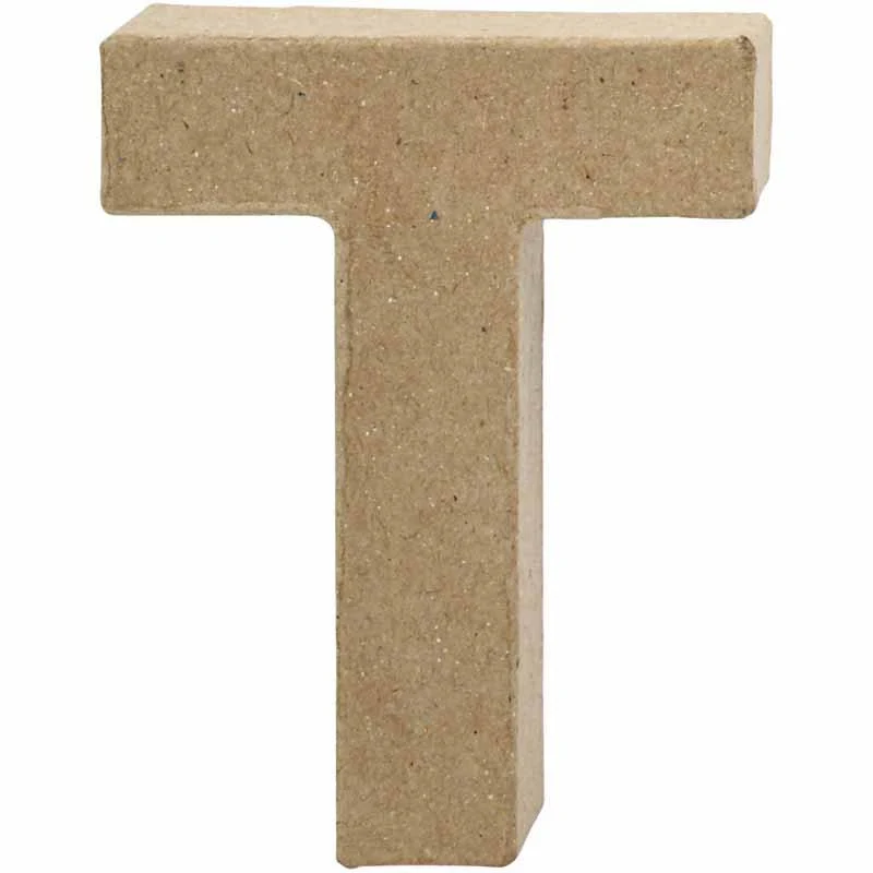 Buchstabe, T, H 10 cm, B 7,8 cm, Dicke 1,7 cm, 1 Stk [HOB-26658]