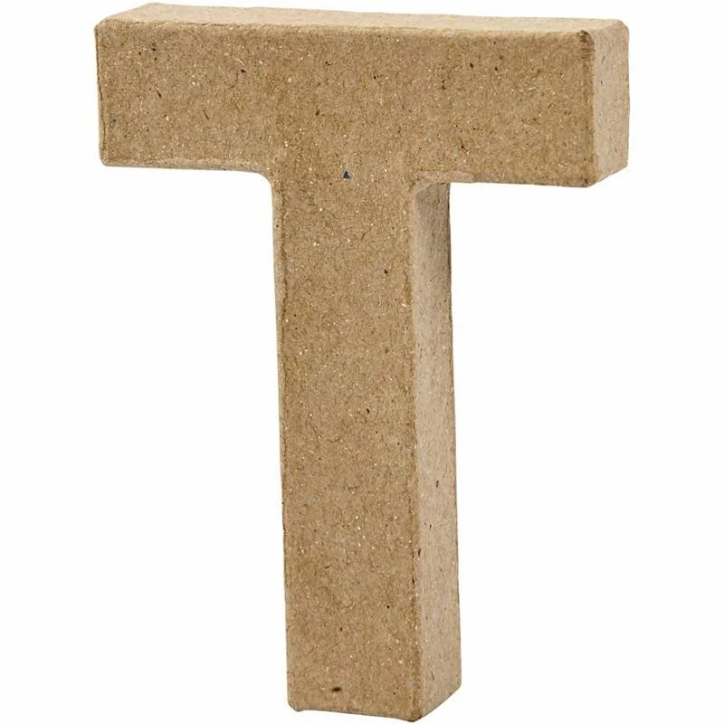 Buchstabe, T, H 10 cm, B 7,8 cm, Dicke 1,7 cm, 1 Stk [HOB-26658]