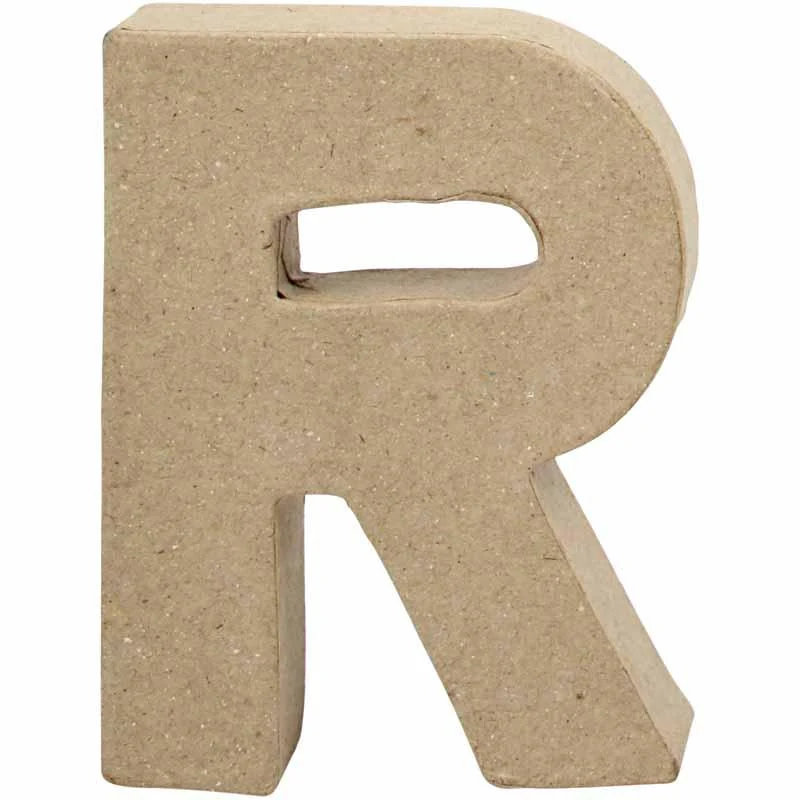 Buchstabe, R, H 10 cm, B 7,5 cm, Dicke 1,7 cm, 1 Stk [HOB-26656]