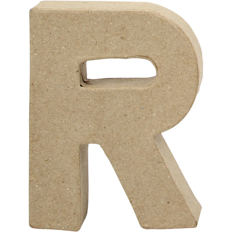Buchstabe, R, H 10 cm, B 7,5 cm, Dicke 1,7 cm, 1 Stk [HOB-26656]