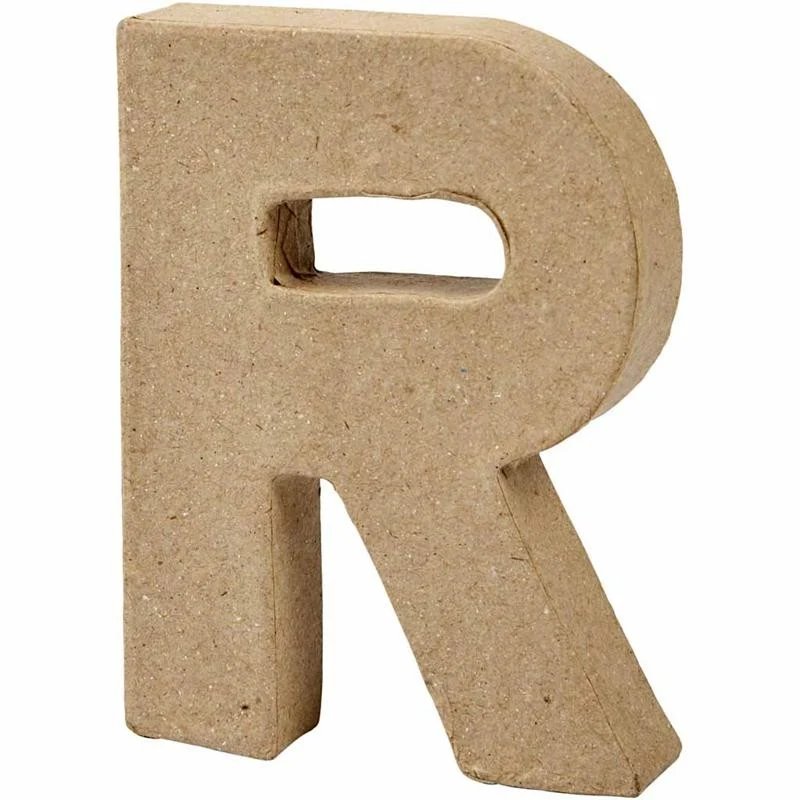 Buchstabe, R, H 10 cm, B 7,5 cm, Dicke 1,7 cm, 1 Stk [HOB-26656]